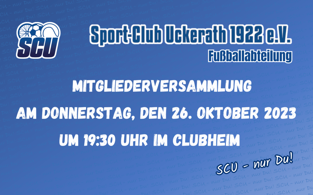 Mitgliederversammlung Fußballabteilung