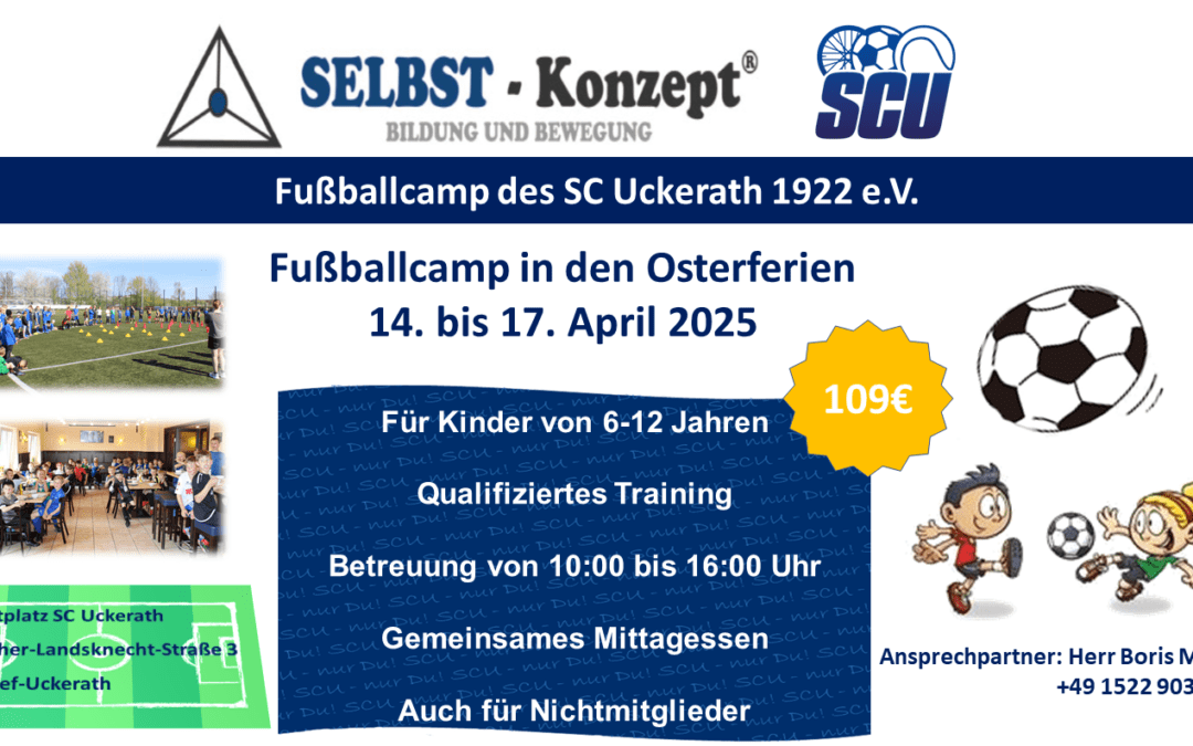 Fussballcamp in den Osterferien 2025