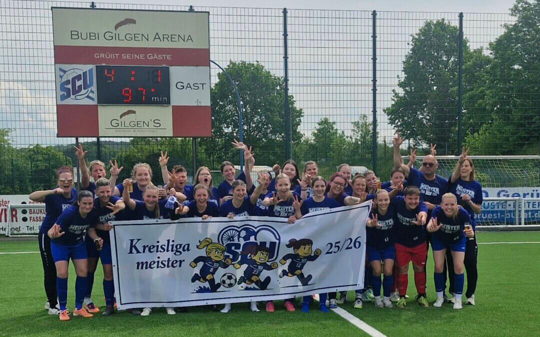 SCU-Damen feiern Meisterschaft der Kreisliga A!